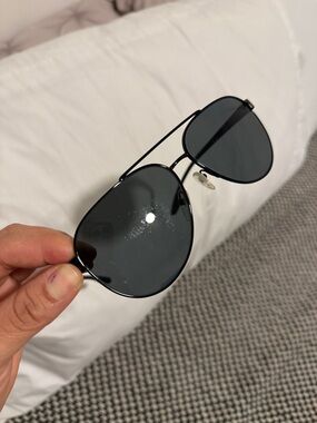 PRADA Classic Black Aviator Sunglasses